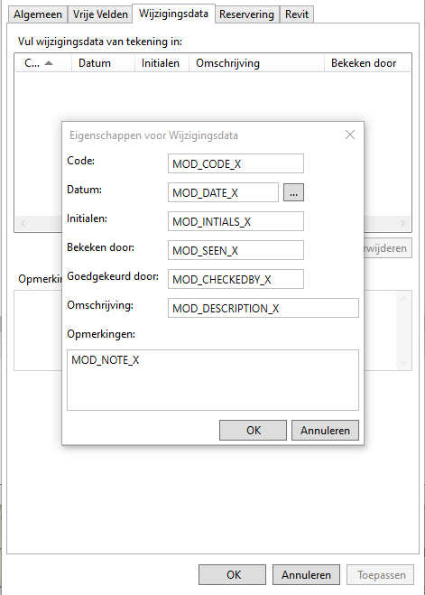 Revit wijzigingsdata