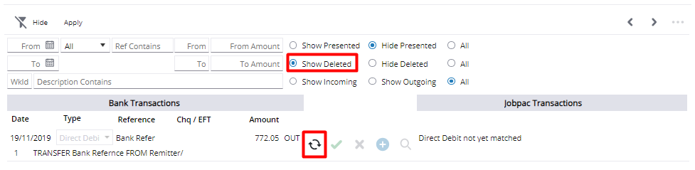 Deleting and Restoring a Statement Record | Trimble Help