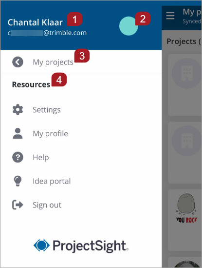 Project menu | Trimble Help