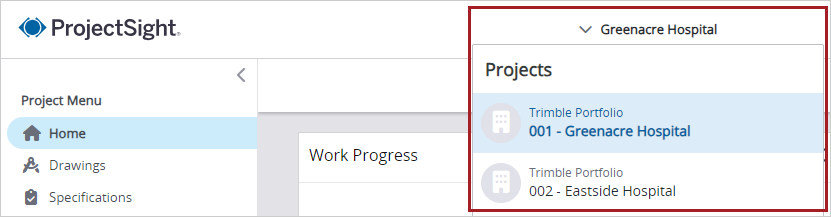 Working with projects | Trimble Help