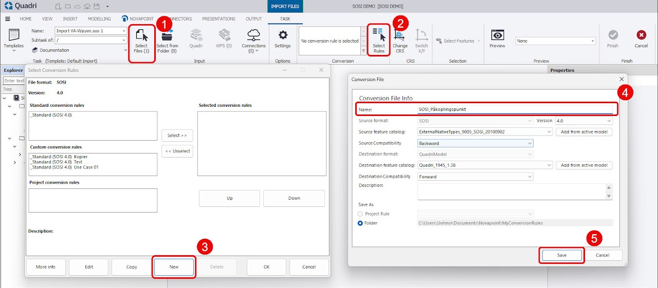 Use Case 01: Import SOSI Using a Custom Conversion Rule | Trimble Help