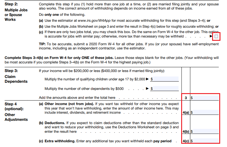 Entering W-4 Withholdings | Trimble Help