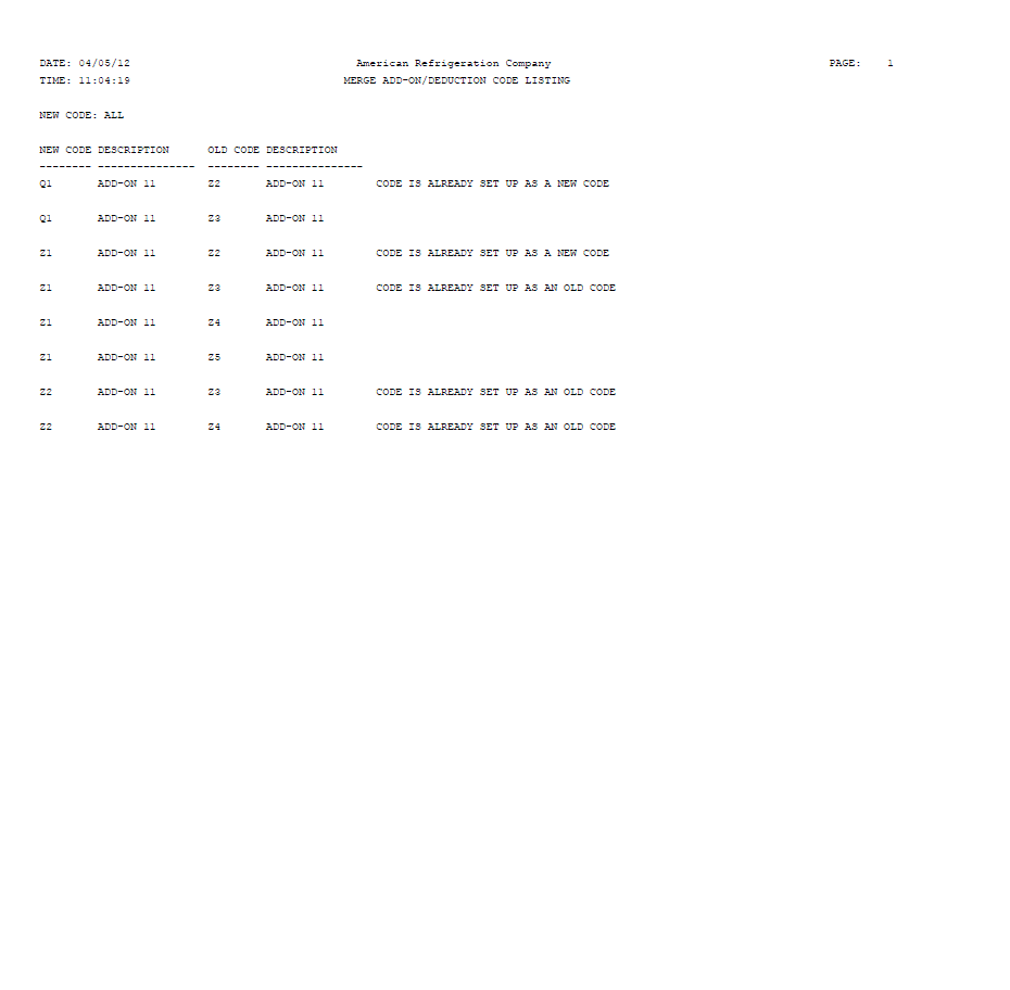 Supervisory Code Usfs Merge Add-on / Deduction Codes Listing | Trimble Help