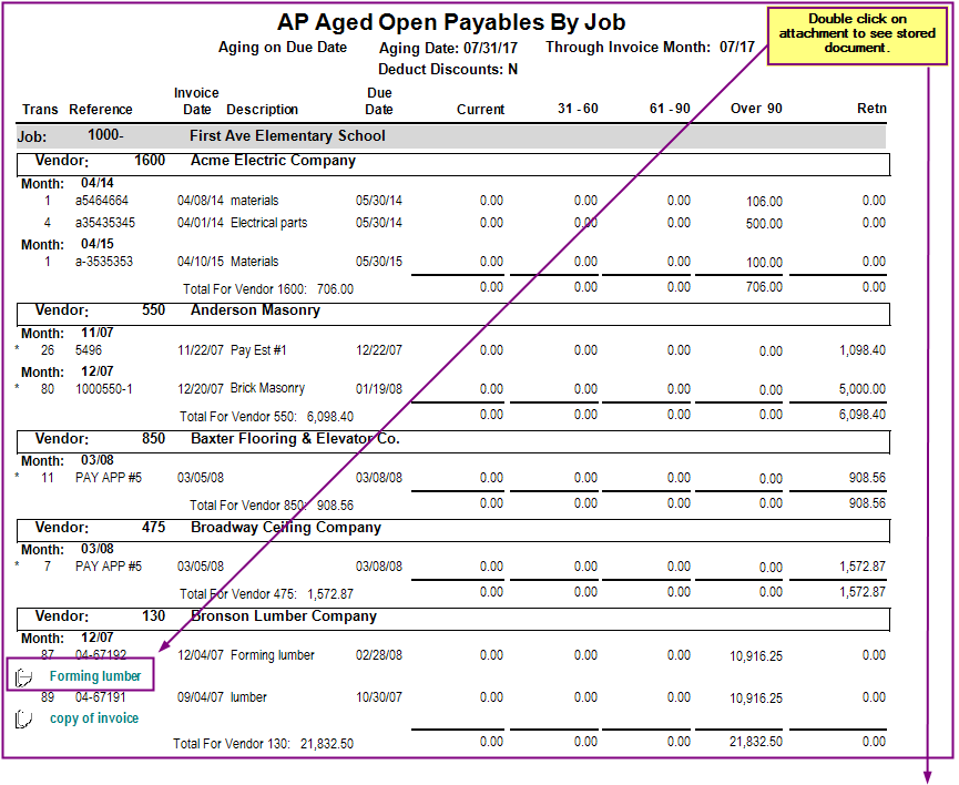 PM Contract Analysis Drilldown | Trimble Help
