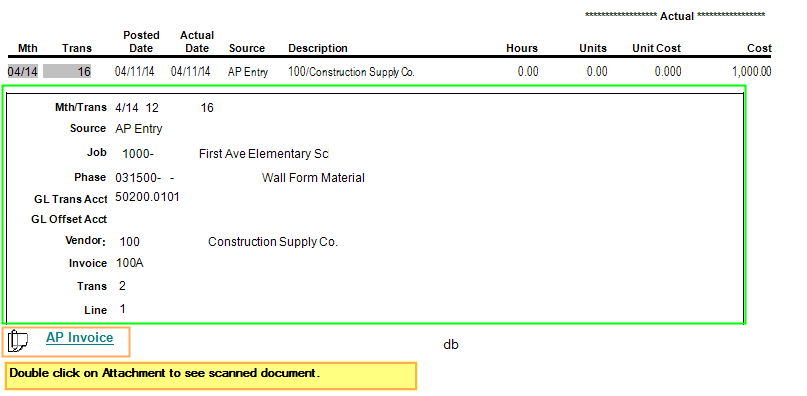 PM Contract Drilldown | Trimble Help